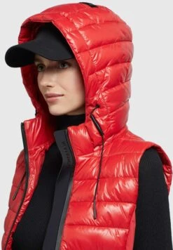 Khujo Fabia Shiny - Chaleco - Rot -Khujo 2669b984d3d24566ac66d3ec27bfb626