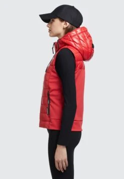 Khujo Fabia Shiny - Chaleco - Rot -Khujo 4bfe76287f9c45a28c524d8d2c3ff65d